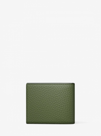 Michael Kors Mens Hudson Pebbled Leather Billfold Wallet