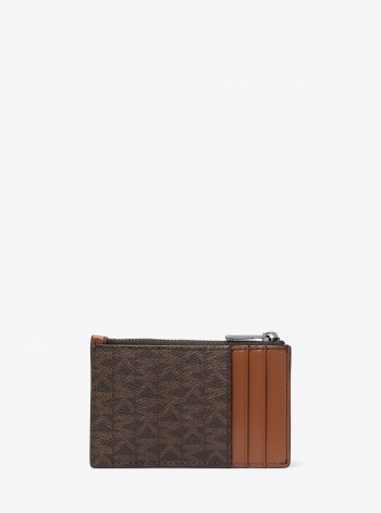 Michael Kors Mens Hudson Signature Logo Card Case