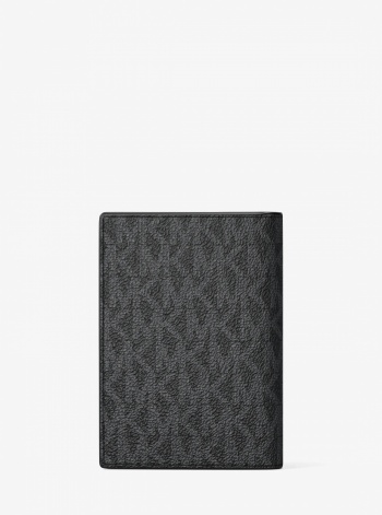 Michael Kors Mens Hudson Signature Logo Bi-Fold Card Case