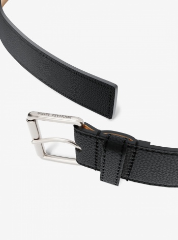 Michael Kors Mens Pebbled Leather Belt