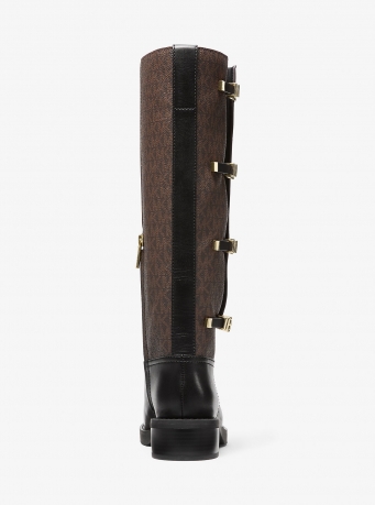 MICHAEL Michael Kors Darrington Signature Logo and Leather Boot