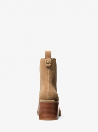 MICHAEL Michael Kors Houston Suede Block Heel Ankle Boot