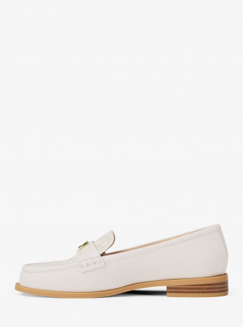 Michael Kors Lex Leather and Signature Logo Loafer