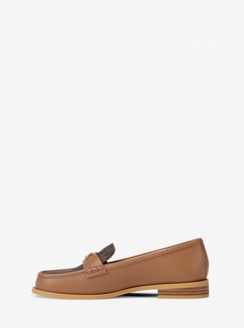 Michael Kors Lex Leather and Signature Logo Loafer