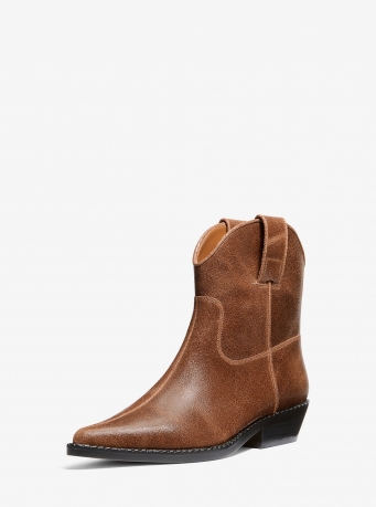 MICHAEL Michael Kors Noemie Distressed Leather Boot