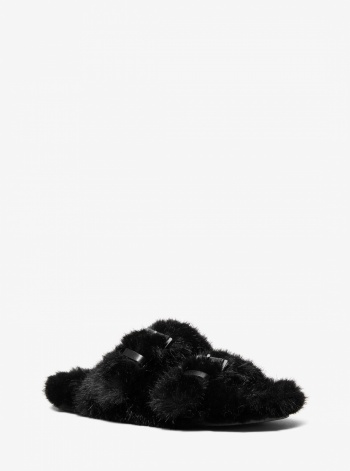 Michael Kors Byers Faux Fur Slide Sandal