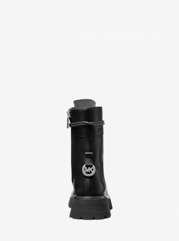 Michael Kors Caleb Leather Combat Boot