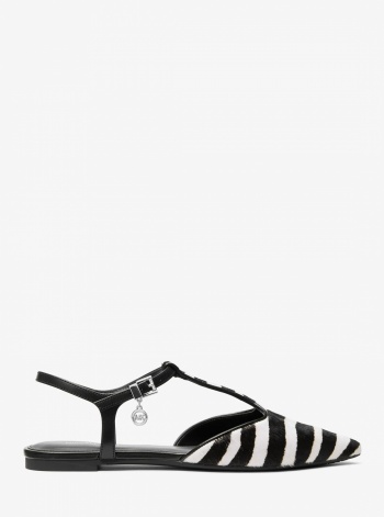Michael Kors Cherie Flex Zebra Print Calf Hair Flat