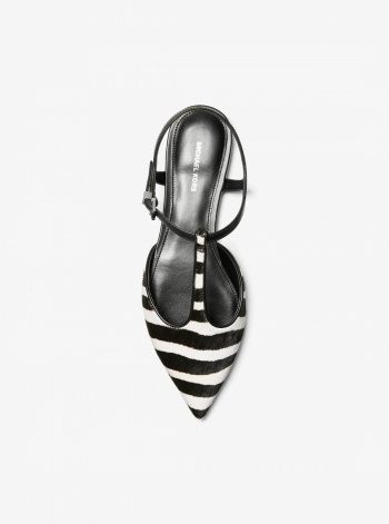 Michael Kors Cherie Flex Zebra Print Calf Hair Flat