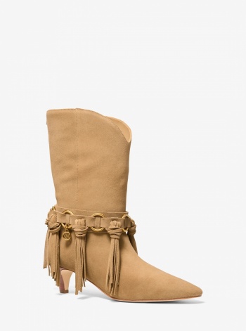Michael Kors Daniela Fringe Suede Boot