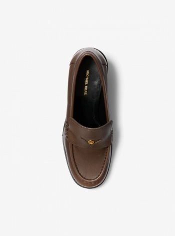Michael Kors Jennings Burnished Leather Loafer Pump