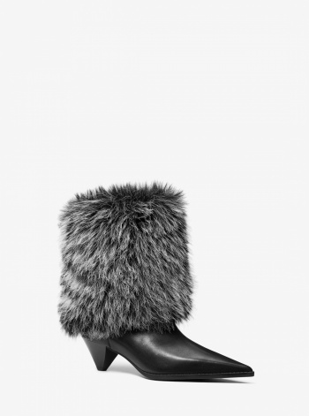 Michael Kors Jayla Faux Fur and Leather Boot