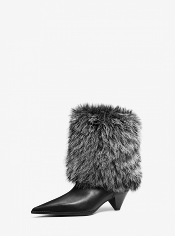 Michael Kors Jayla Faux Fur and Leather Boot