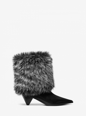 Michael Kors Jayla Faux Fur and Leather Boot