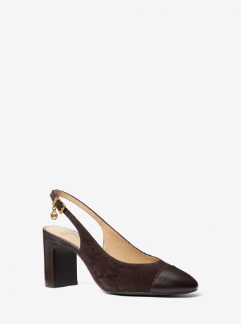 Michael Kors Piper Flex Suede Slingback Pump