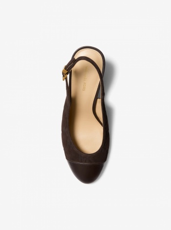 Michael Kors Piper Flex Suede Slingback Pump