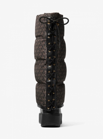 Michael Kors Starling Signature Logo Print Puffer Boot