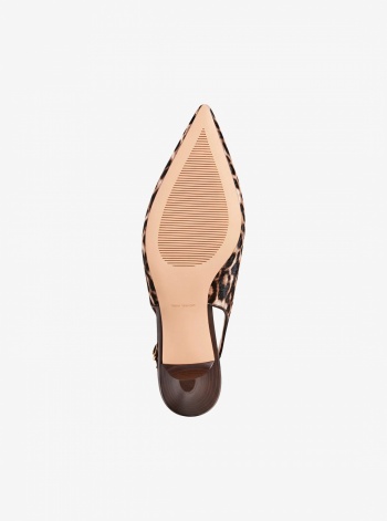 Michael Kors Tonya Leopard Print Calf Hair Slingback Pump