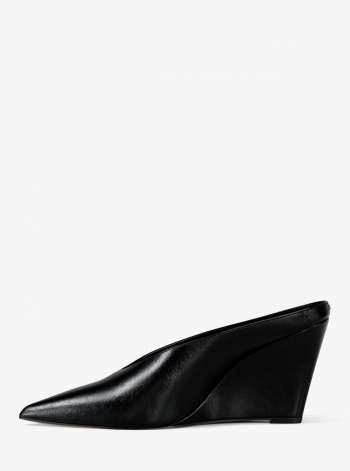 Michael Kors Xandra Leather Wedge Mule