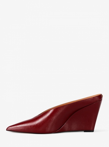 Michael Kors Xandra Leather Wedge Mule