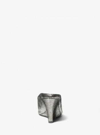 Michael Kors Xandra Metallic Leather Wedge Mule