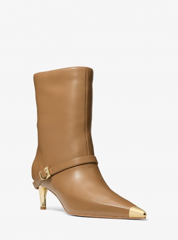 MICHAEL Michael Kors Kasia Leather Buckle Boot
