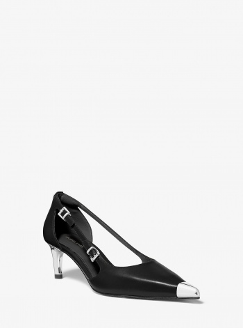 MICHAEL Michael Kors Kasia Leather Kitten Pump