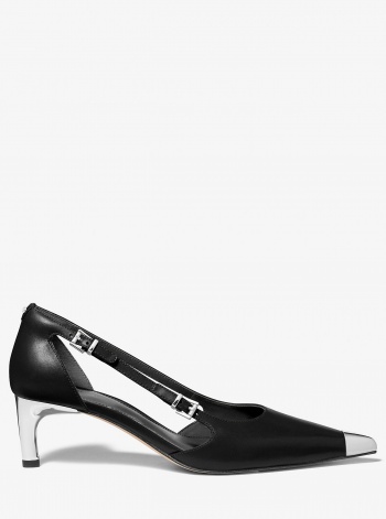 MICHAEL Michael Kors Kasia Leather Kitten Pump