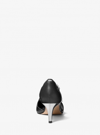 MICHAEL Michael Kors Kasia Leather Kitten Pump