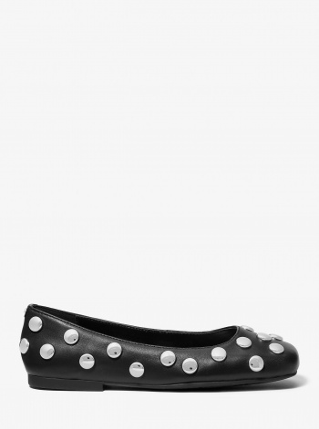 Michael Kors Matilda Studded Leather Ballet Flat