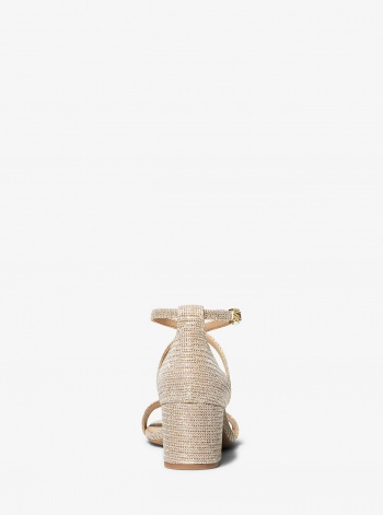MICHAEL Michael Kors Serena Flex Glitter Chain-Mesh Sandal