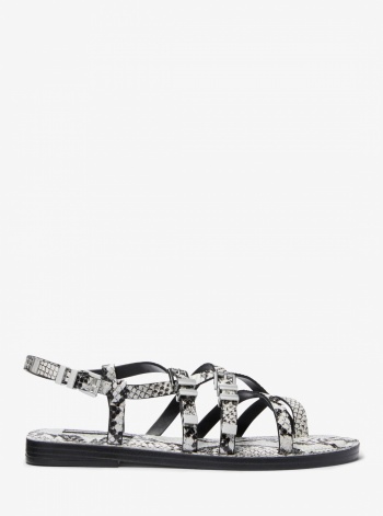 Michael Kors Darrington Snake Embossed Leather Sandal