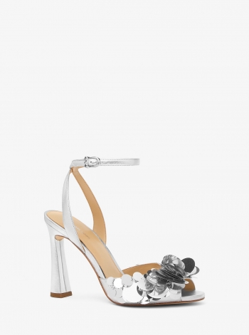 MICHAEL Michael Kors Loretta Sequin Embellished Metallic Sandal