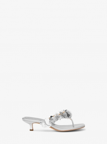 MICHAEL Michael Kors Loretta Sequin Embellished Metallic Sandal