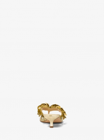 MICHAEL Michael Kors Loretta Sequin Embellished Metallic Sandal