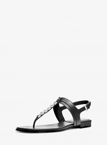 MICHAEL Michael Kors Marcia Embellished Leather Sandal