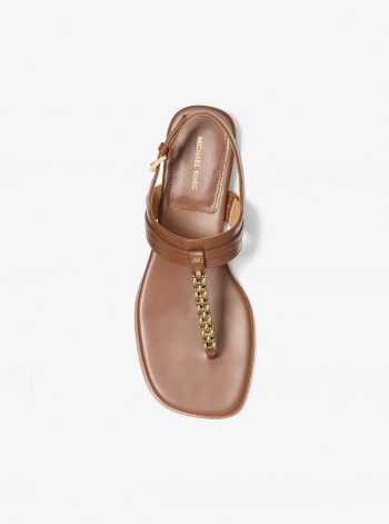 MICHAEL Michael Kors Marcia Embellished Leather Sandal