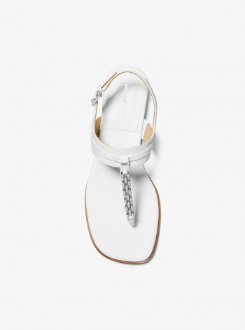 MICHAEL Michael Kors Marcia Embellished Leather Sandal