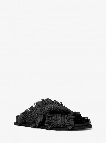 MICHAEL Michael Kors Peyton Fringe Crocheted Sandal