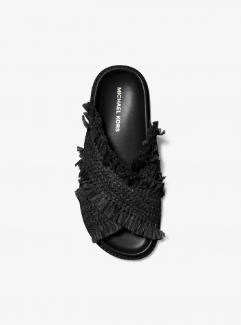 MICHAEL Michael Kors Peyton Fringe Crocheted Sandal