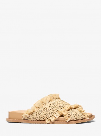MICHAEL Michael Kors Peyton Fringe Crocheted Sandal