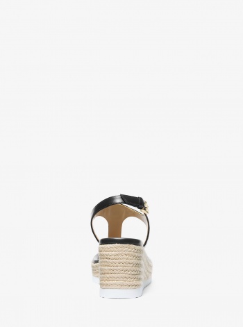 MICHAEL Michael Kors Val Leather Thong Wedge Sandal