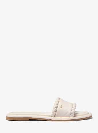MICHAEL Michael Kors Dana Leather Slide Sandal