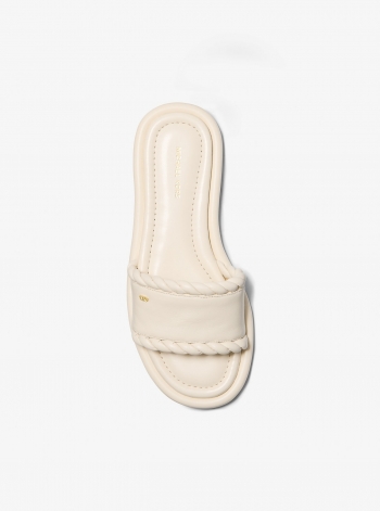 Michael Kors Dana Leather Slide Sandal