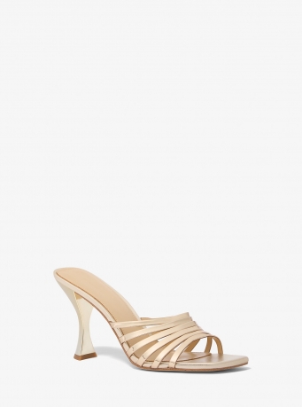 MICHAEL Michael Kors Haisley Metallic Leather Sandal