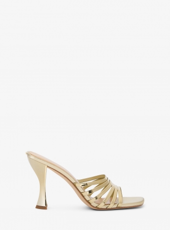 Michael Kors Haisley Metallic Leather Sandal
