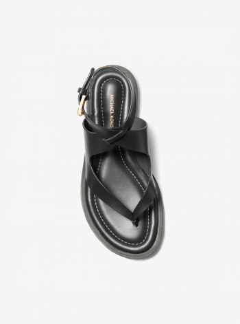 Michael Kors Irene Leather Wrap Sandal