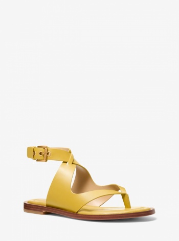 Michael Kors Irene Leather Wrap Sandal