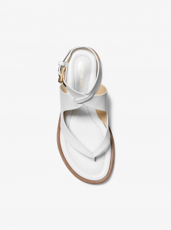 Michael Kors Irene Leather Wrap Sandal