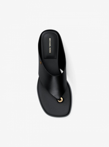 Michael Kors Alster Leather Thong Sandal